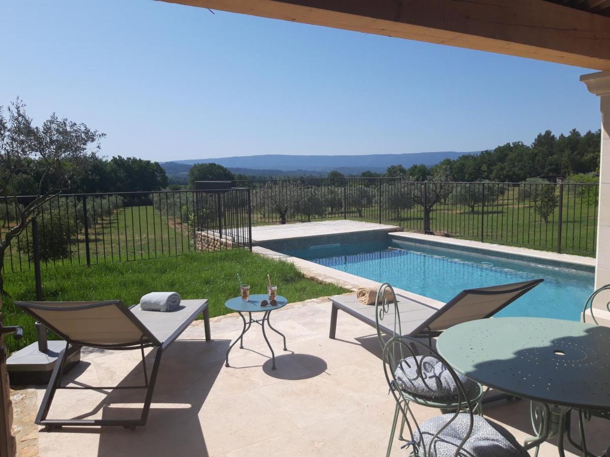 Bastide Toujours Dimanche, Maison De Vacances Avec Vue & Piscine Privee Gordes Ngoại thất bức ảnh